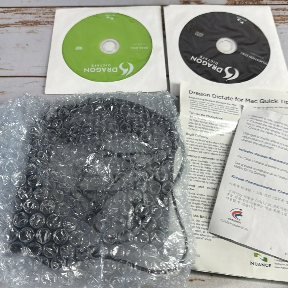 Nuance Dragon Dictate 2.0 – Mac OS X – Speech Recognition Software – w/ Key Used